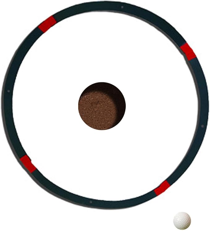 Golf Hole Target Rings - Chipping Aid Circles, Practice Alignment Tools | Foldable Putting Zone Markers, Lightweight Swing Training Equipment, Target Kit with Scenario for Backyard Lawn, Indoor Green