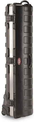 SKB Staff ATA Hard Shell Plastic Golf Travel Case for Cart Bags with Wheels - Heavy-Duty Rolling Club and Driver Carrier for Airline Transport, Impact-Resistant with TSA Locking Latches