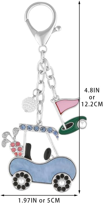 Madison Tyler Western Cowboy Boots Cherry Bow Bubble Tea Strawberry Cute Keychain | Bag Charms for Handbags Purse Charms