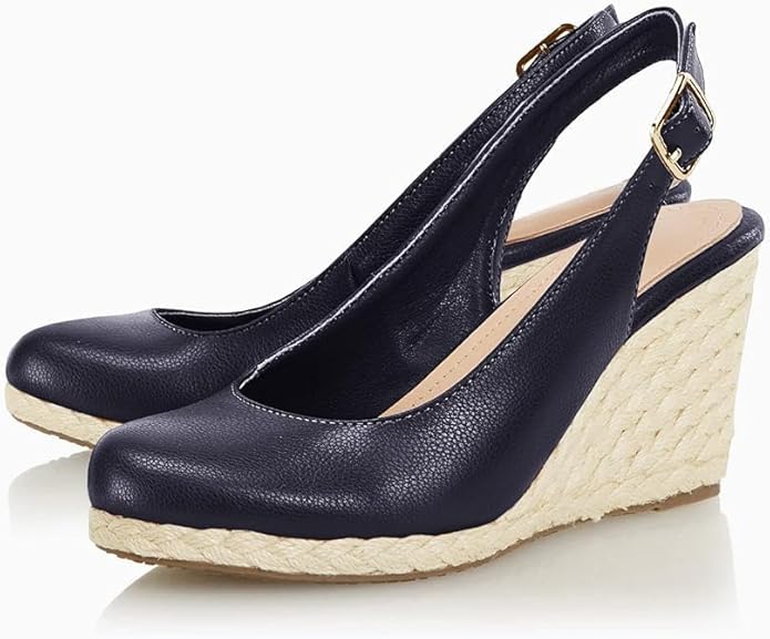 Womens Espadrilles Wedge Sandals Closed Toe Slingback Wedges Pumps Platform Heeled Sandal
