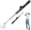 Retractable Golf Swing Trainer Right-Handed Click Stick Golf Grip Portable Grip Trainer with Click Feedback for Right Trainer Ideal for Beginners, Indoor & Outdoor Practice