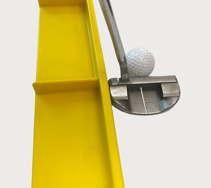 The Putting Arc - MS3 Model - Golf Training Aid Used to Perfect Your Putting and Reduce Your Score! - Practice and Master Your Putting Fundamentals! - Golden Yellow