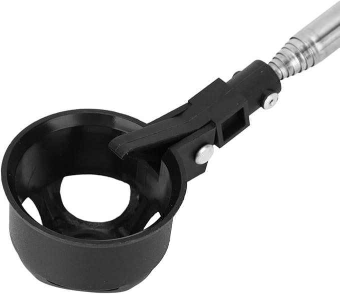 Portable Telescopic Golf Ball Retriever, 2m Extended Length Lightweight Pickup Tool with Automatic Locking Scoop for Water Hazards and Rough