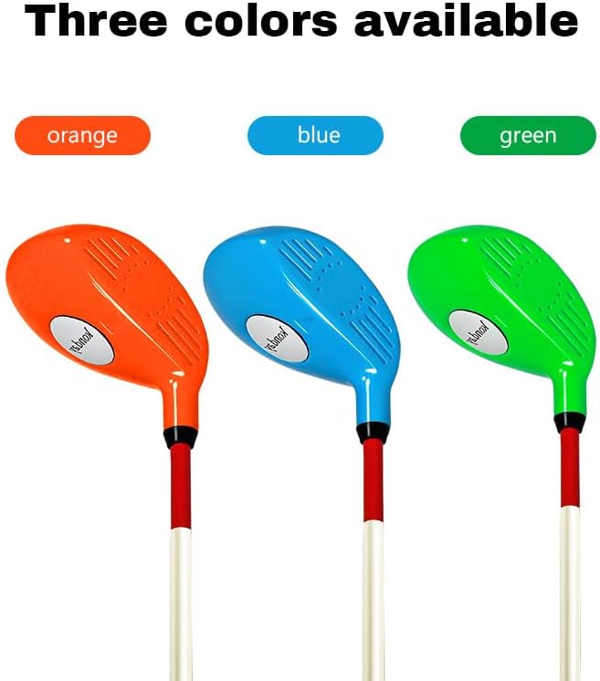 Kids Golf Clubs Set Children Golf Set Yard Sports Tools Three Clubs with Carry Bag and Soft Balls