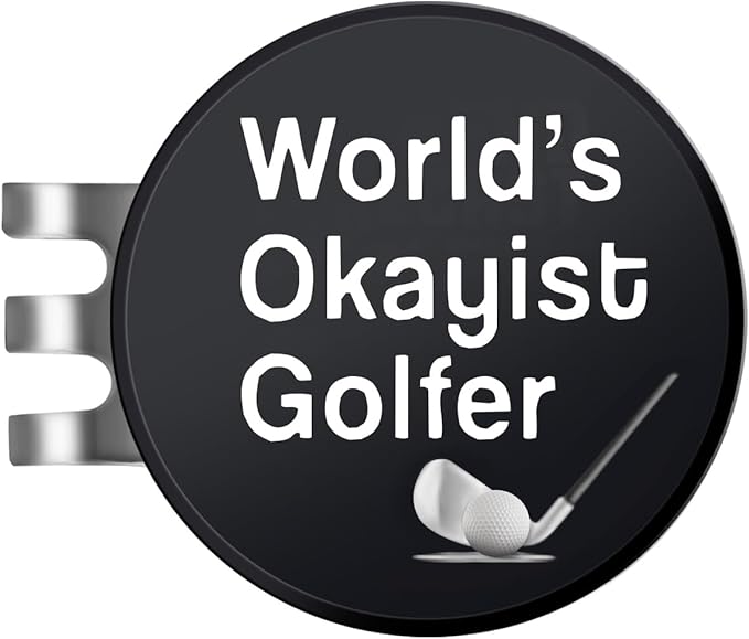 Golf Ball Marker Hat Clip, Funny Golf Accessories, Golf Gifts for Men 25 MM