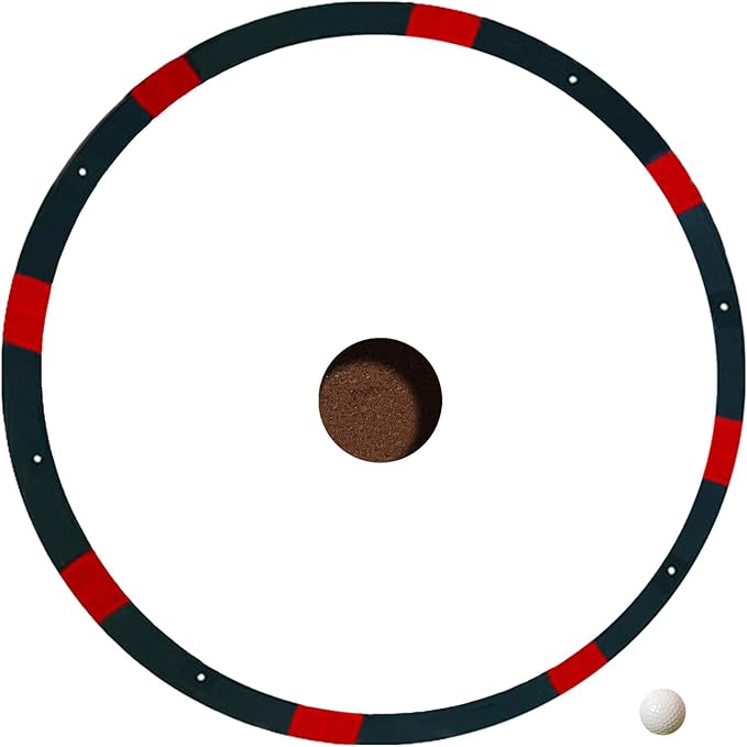Precision Rings – Golf Chipping Circles, Putting Target Trainer | Flexible Visual Indicator Rings for Green Shot Control and Accuracy Practice, Lightweight Setup for Indoor Lawn Or Backyard Golf T
