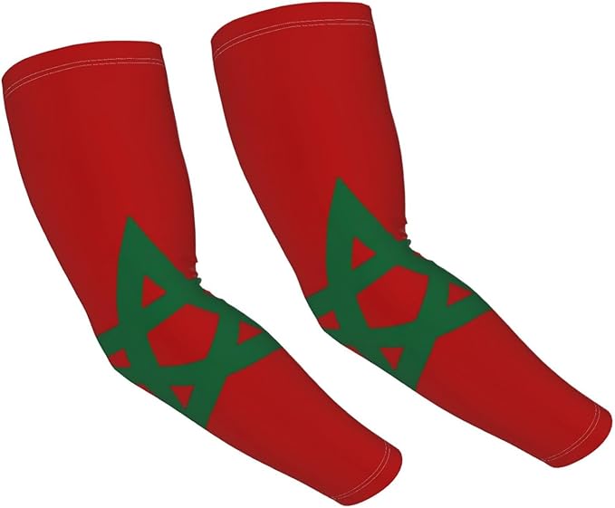 Cute Flag Arm Sleeves Cooling Sun Protection Sports Flag Sleeves for Men Women