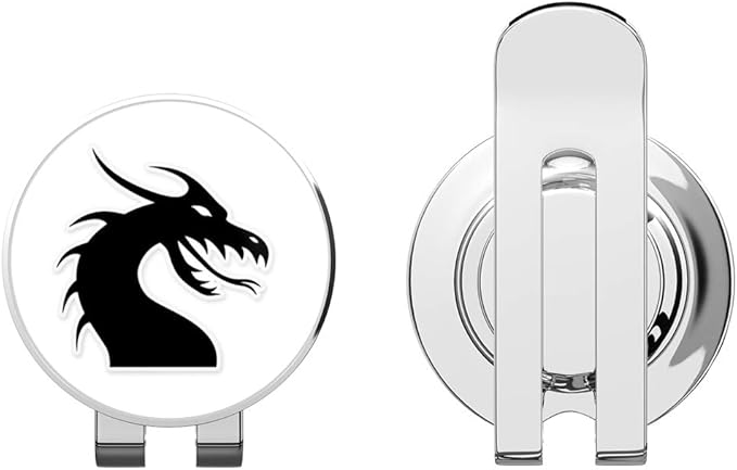 Dragon Head Styling Golf Hat Clip with Magnetic Ball Marker
