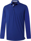 Mens Polo Shirts Short and Long Sleeve Casual Solid Stylish Dry Fit Performance Designed Collared Golf Polo Shirts for Men