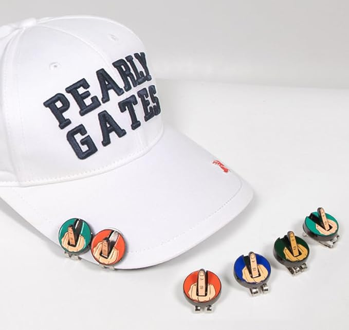 Funny & Unique Golf Ball Markers with Hat Clip – Food & Fun Icons – Perfect Golf Accessories & Gifts