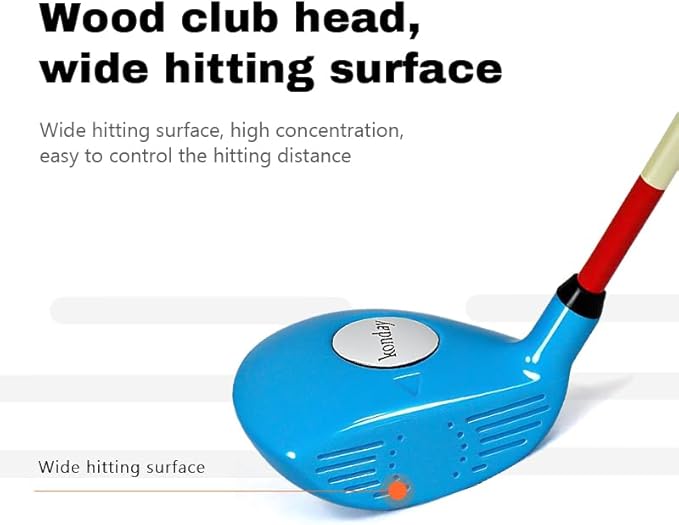 Kids Golf Clubs Set Children Golf Set Yard Sports Tools Three Clubs with Carry Bag and Soft Balls