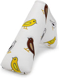 Golf Club Head Covers Birdie Driver Headcovers Fairway Wood Covers Hybrid Cover Elegant Embroidery Premium Leather Golf Mallet Blade Putter Cover