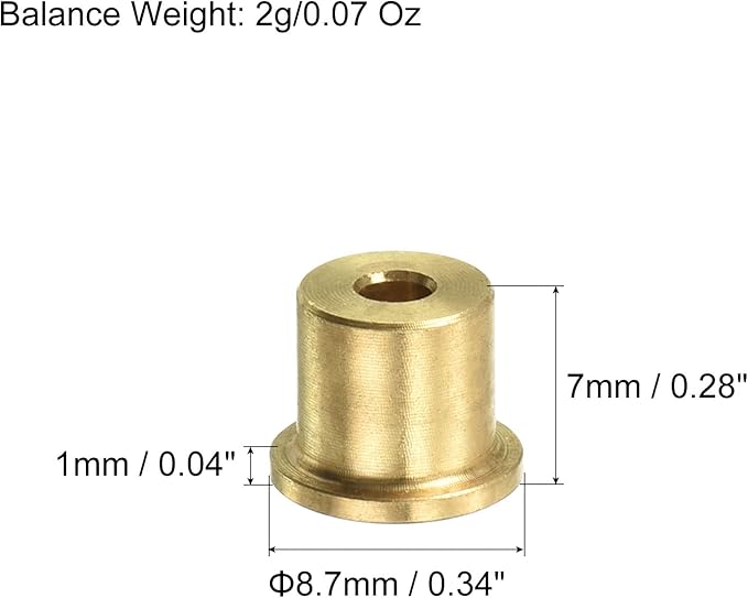 PATIKIL Golf Brass Tip Weights, Plug Insert Fit Carbon Wood Iron Steel Shafts, for Golf Club Sports, Copper