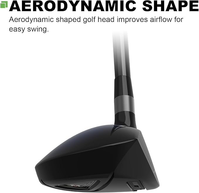 MAZEL Rescue Hybrid Golf Clubs for Men - 2,3,4,5,6,7,8,9,P Single Club for Right Handed Golfers,Regular/Stiff Flex Graphite Shafts