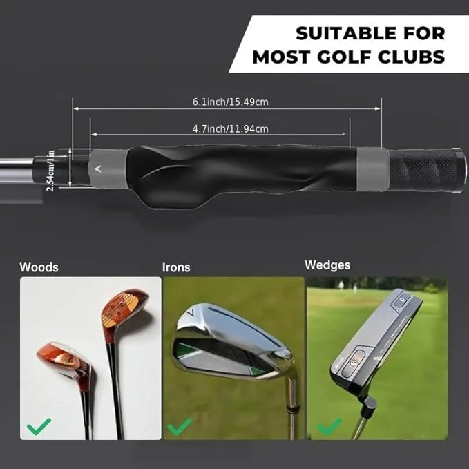 2Pack Golf Grip Trainer,Golf Training Aid Grip Trainer Club,Training Grip Right Hand, to Help Train Correct Hand Position
