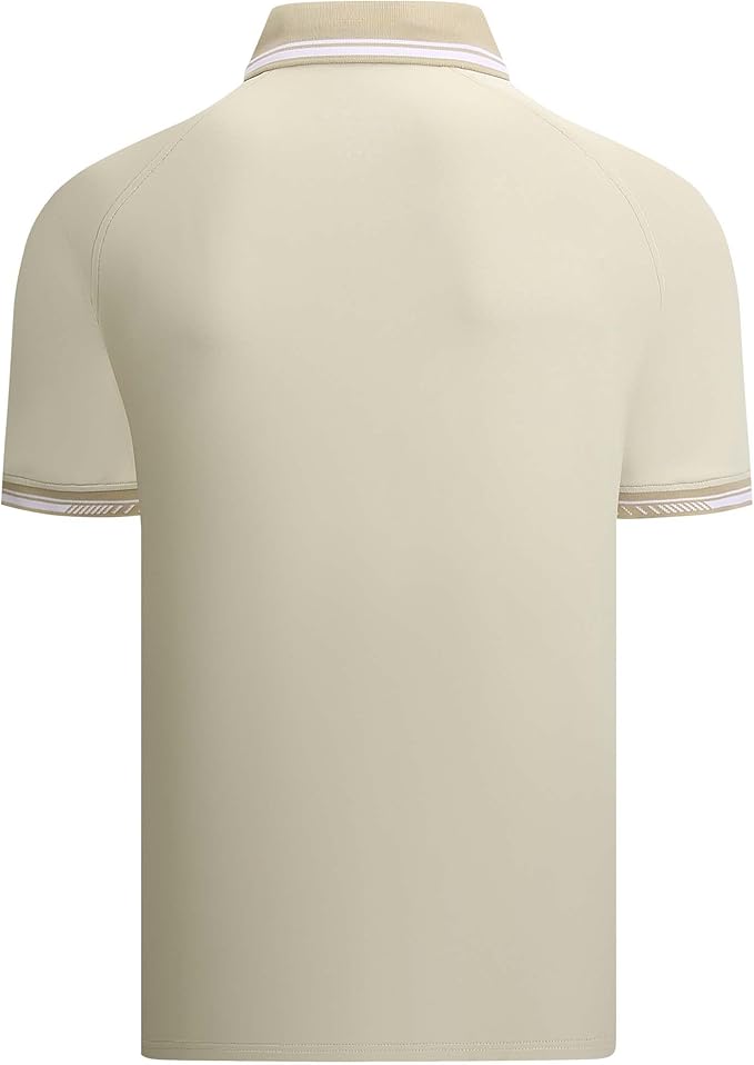 Esabel.C Mens Golf Shirts Short Sleeve Stretch Moisture Wicking Performance Dry Fit Collared Golf Shirts for Men