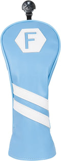 Golf Club Head Covers for Woods and Drivers, Premium Golf Headcovers Set Fit Most Clubs Simple Striped 1PC or 3PCS, Customizable