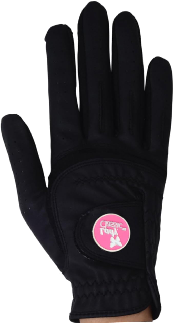 Women's Soft Flex Golf Gloves with Magnetic Ball Marker with Removable Golf Ball Marker- Right Hand