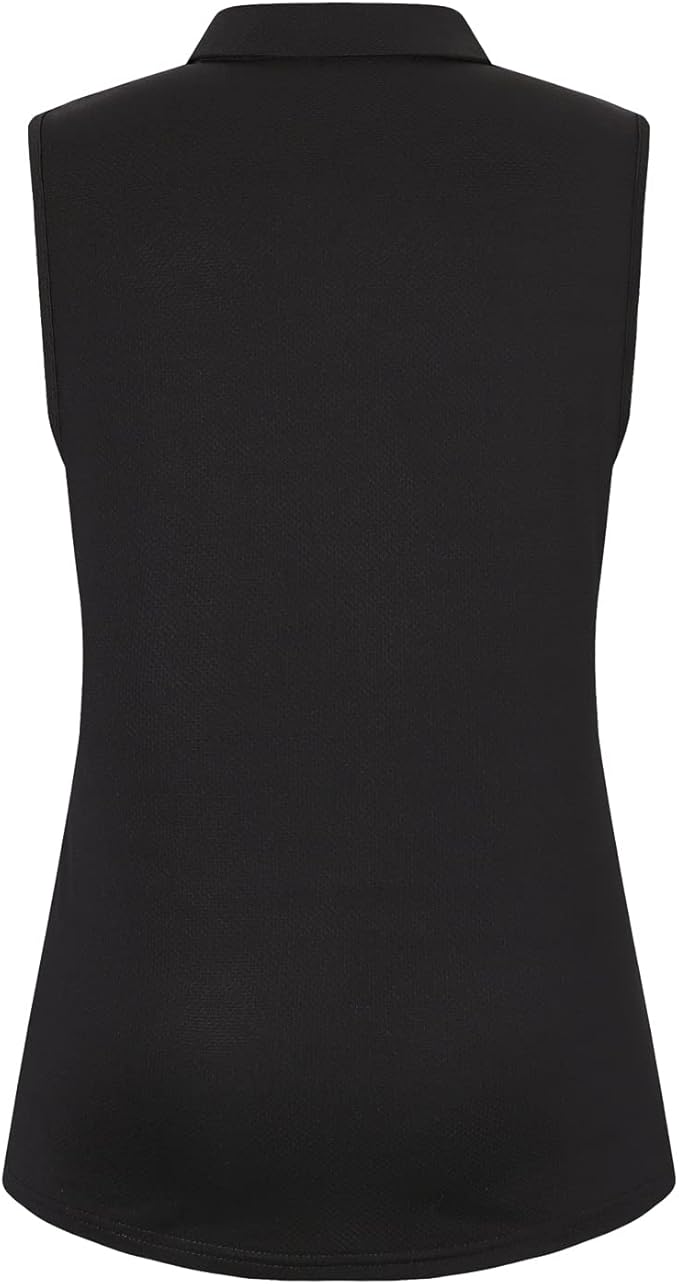 Womens Sleeveless Golf Polo Shirts Lightweight Tennis Sport Tops