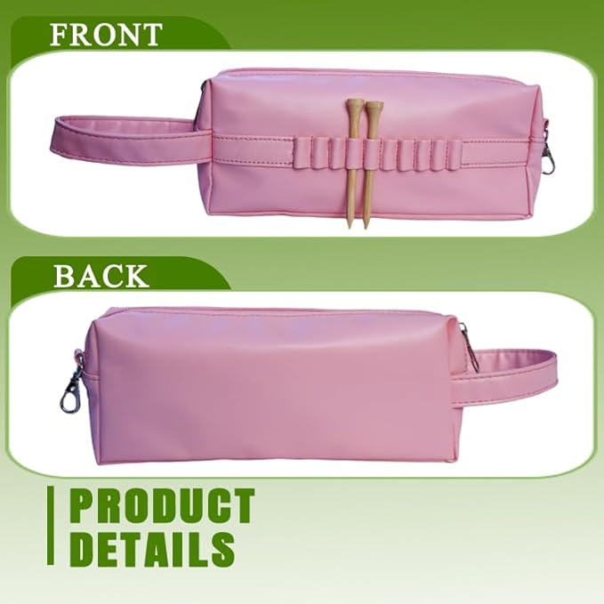 Golf Ball Pouch Bag,Zipper Golf Accessory Bag,Golf Accessory Holder Pouch, Golf Tee Pouch Bag,Golf Accessories for Men/Women