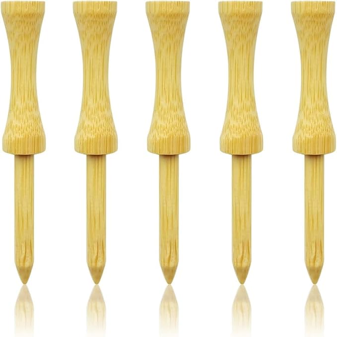 Step Down Golf Tees 2-1/8"or 2-3/4"or 3-1/4" 100 Count Wooden Golf Castle Tees