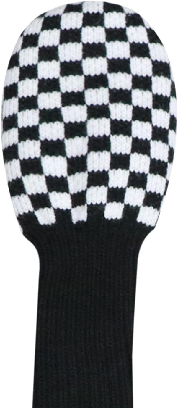 LeFeng 3Pcs Golf Club Covers, Knitted Golf Club Covers for 460cc Driver Fairway Woods and Hybrid