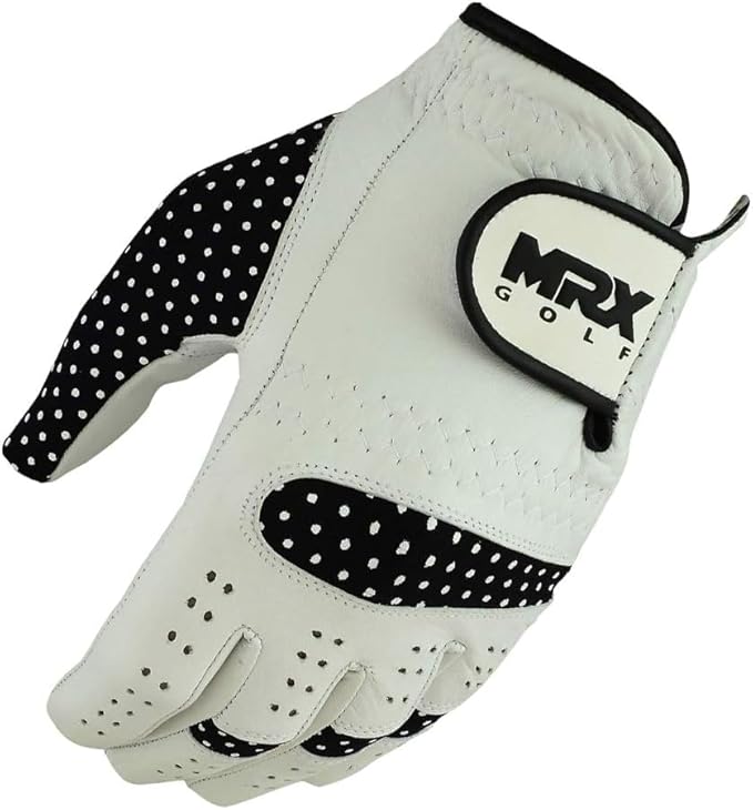MRX Women Golf Glove Left Handed Golf Gloves Sweat Resistant Soft Cabretta Leather Regular Fit Women Golfer Glove