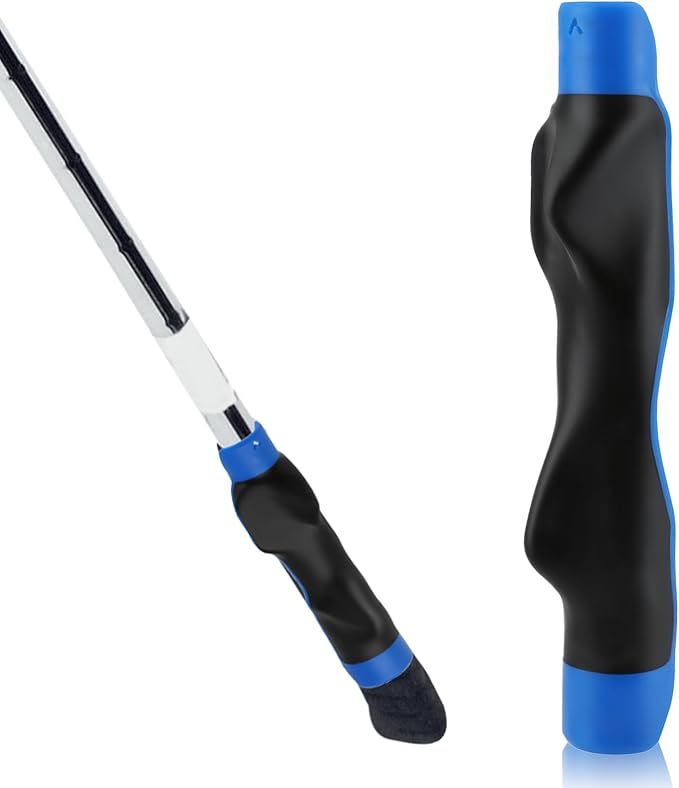 Ergonomic Golf Grip Trainer, Golf Swing Training Aid for Correct Hand Position, 6.1in Lightweight Club Grip Trainer Fits Most Golf Clubs