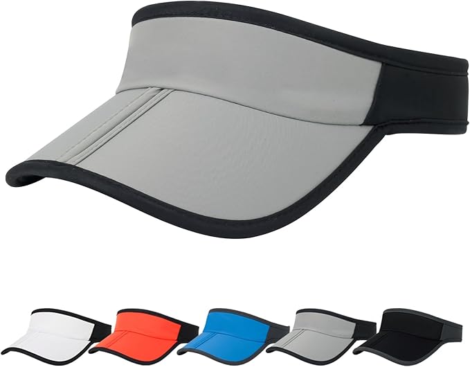 HH HOFNEN Sports Sun Visor Hats Men Women Foldable Brim Lightweight Packable Adjustable Visor Caps Running Golf Tennis
