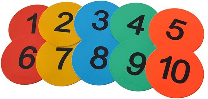 8inch Numbered Floor Spot Markers