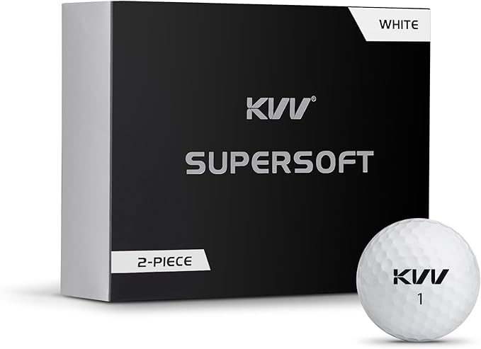 KVV 2-Piece Golf Balls, High Performance Golf Ball for Distance Super Soft, One Dozen