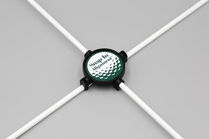 Alignment Stick Connector (with Golf Sticks) - Golf Pratice Mat, Teaching T-Square