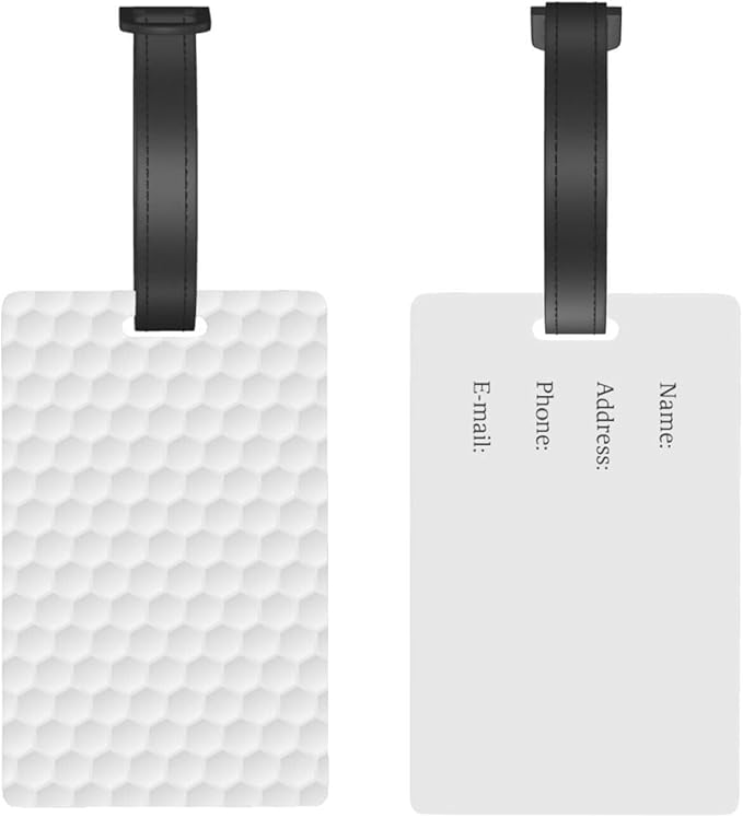 Golf Luggage Tag Suitcase Identify Labels Personalized Travel Bag Tag 2.5X4.1Inch
