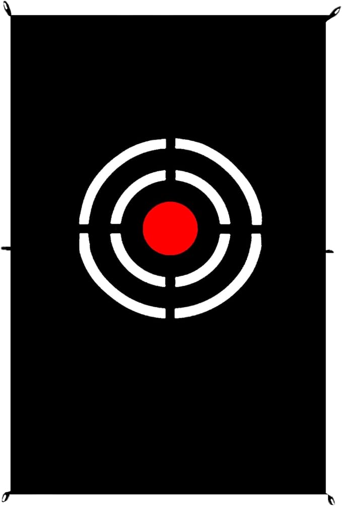 Golf Target Hitting Cloth - Black Portable Foldable Easy Setup for Indoor Outdoor Backyard Practice Training Aid Beginners Men Father Gift