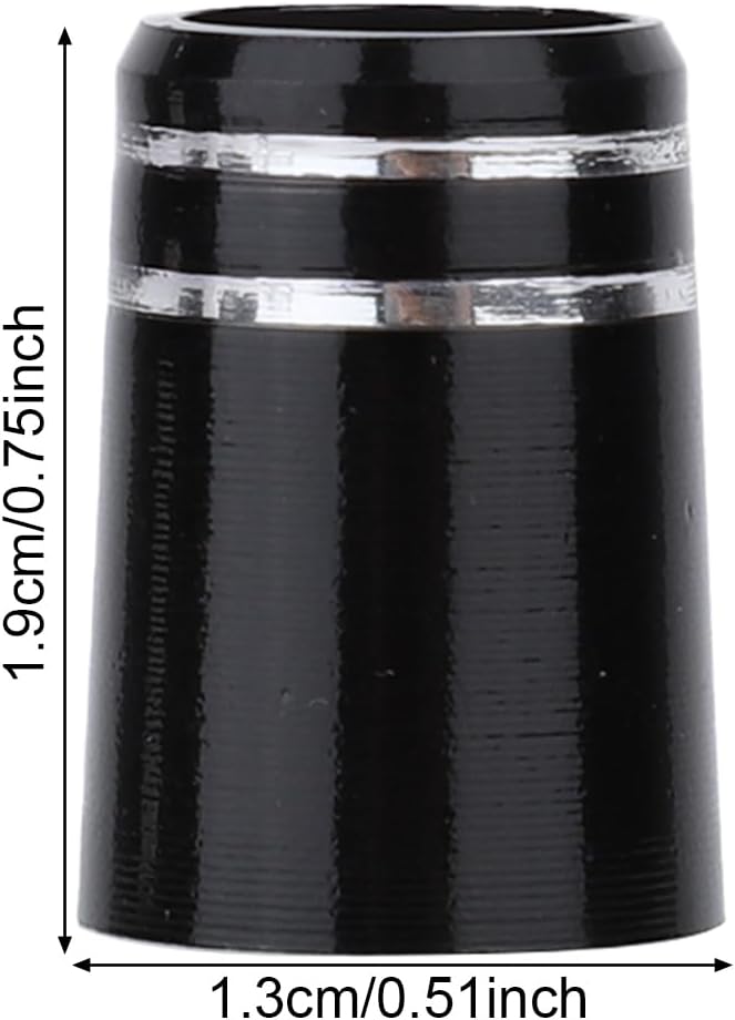 Golf Club Ferrules, Black .370 Golf Iron Ferrules with Double Chrome Rings for Taper Head Iron and Wedge Shafts