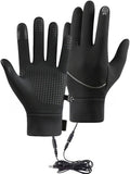 Heated Gloves for Men and Women, Winter Full Finger Hand Warmers Heated Gloves for Skiing Cycling Golf Hiking
