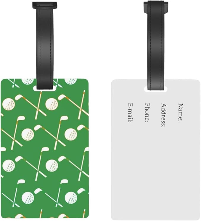 Golf Luggage Tag Suitcase Identify Labels Personalized Travel Bag Tag 2.5X4.1Inch
