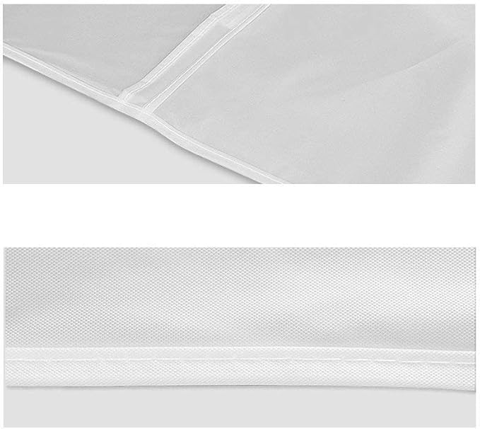 Wardrobe Hanging Clothes Storage Bag/Garment Bag/Peva Translucent Moisture Proof Protector With Magic Tape And Zipper