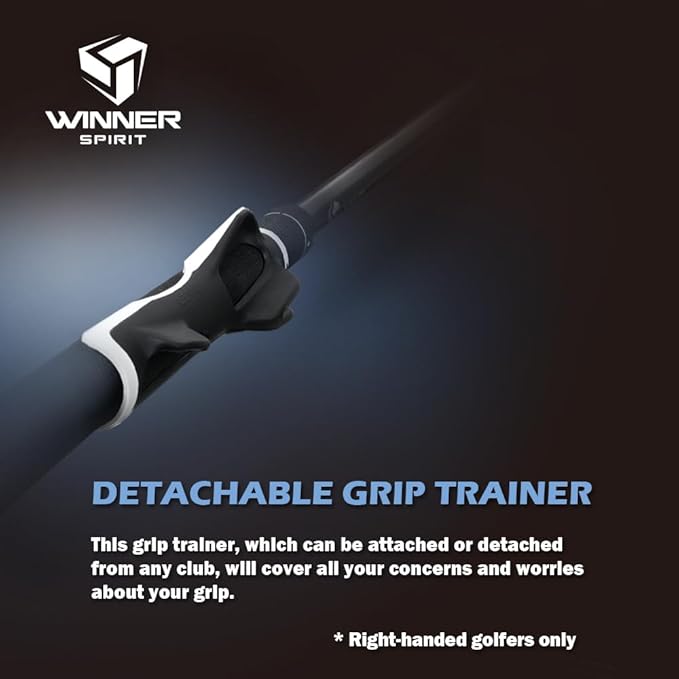 WINNER SPIRIT Miracle 201v3 Patented Golf Swing Trainer – Increase Club Head Speed, Distance, Rhythm & Swing Accuracy – Adjustable Speed & Back Swing Controller for Tempo Practice