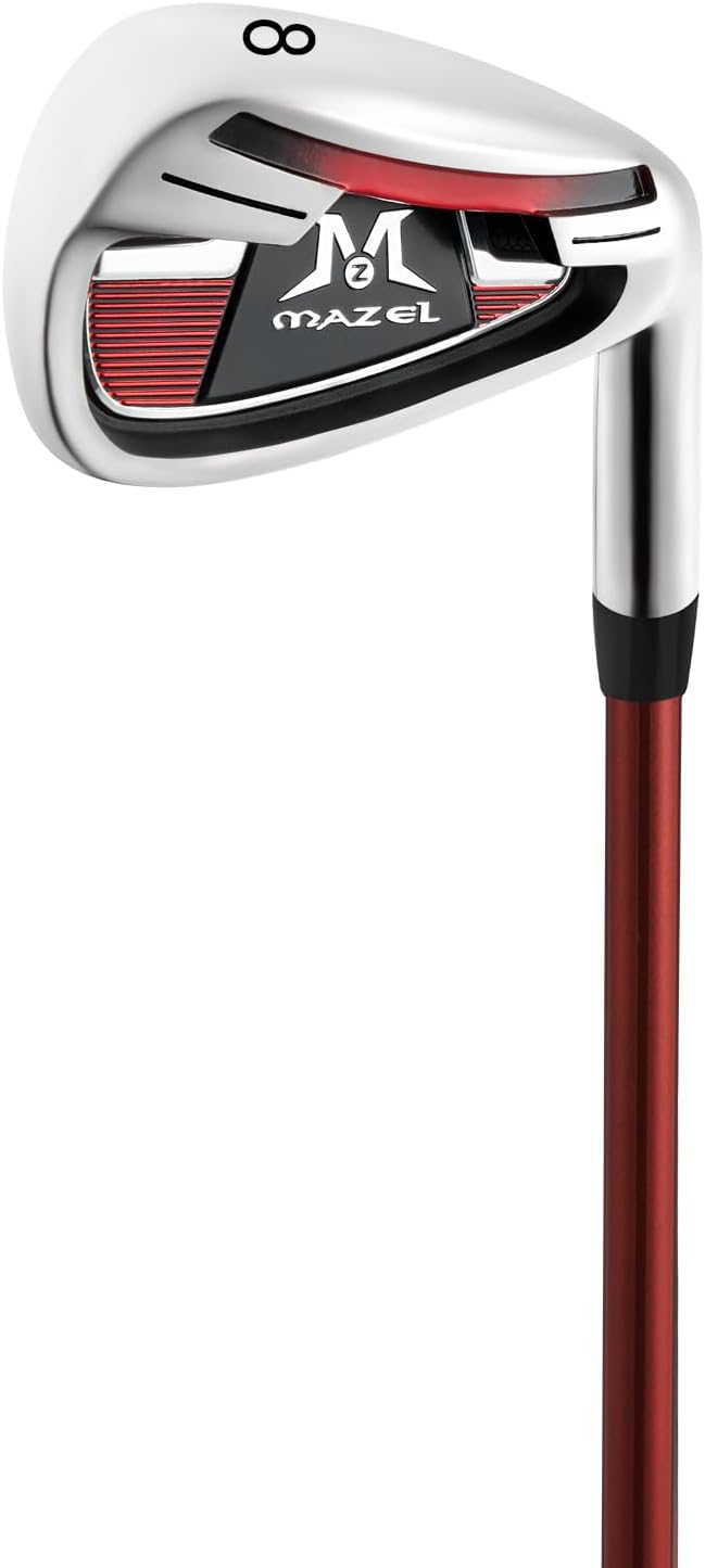 MAZEL Golf Individual Iron 1,2,3,4,5,6,7,8,9, Golf Iron with Steel Shafts for Right Handed Golfers