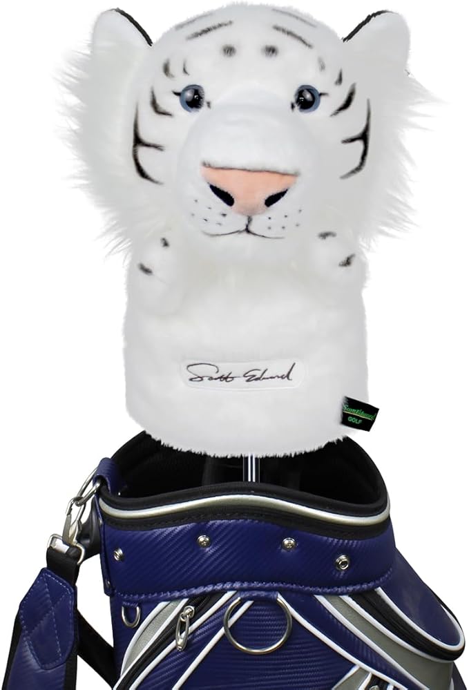 Scott Edward Golf Club Cover Fit Well for Driver or Fairway Wood Golf Club, Funny Cute Animal Design Soft Functional Golf Headcover Stylish Protection for Your Clubs for Men and Women