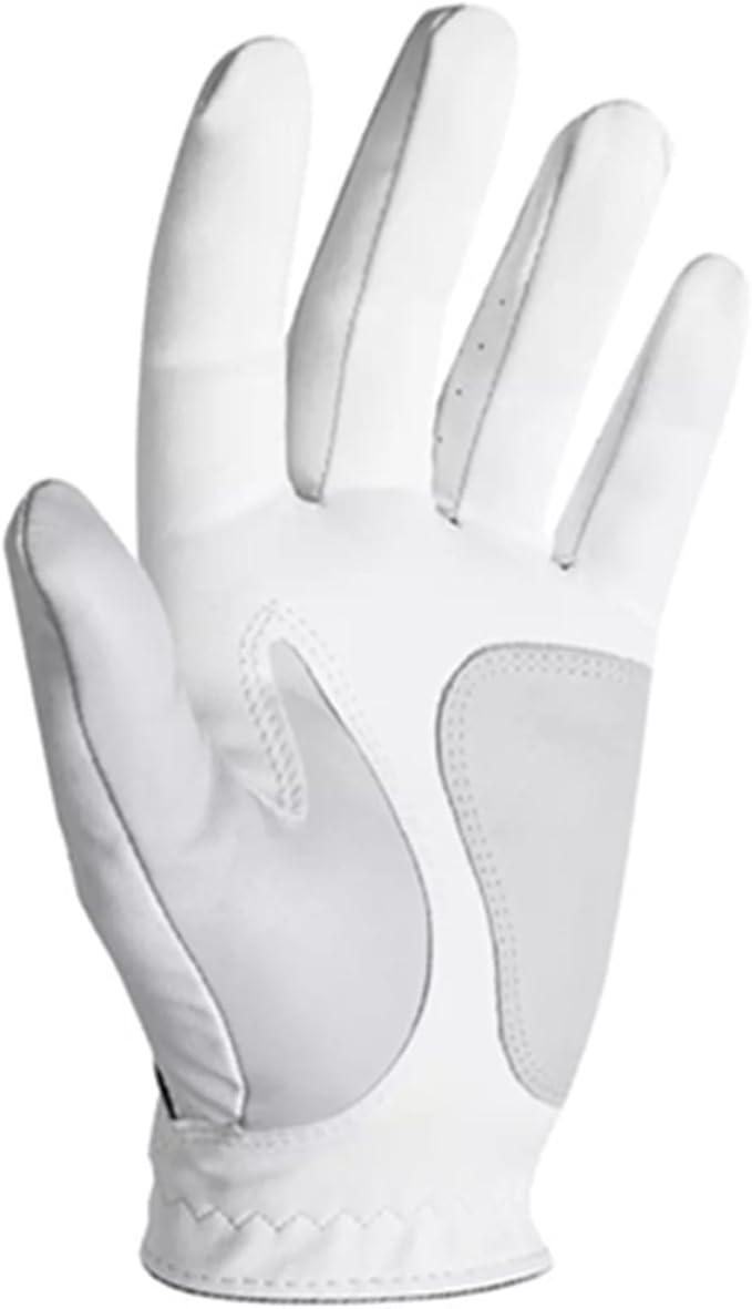 Men's Golf Gloves, Breathable Lambskin, Anti-Slip, Durable for Both Hands, Single Piece