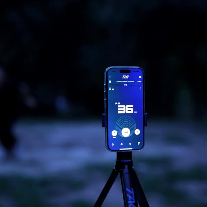 TAG ONE Sports Radar with 6 Hour Rechargeable Battery - Baseball, Softball & Golf Speed Radar Gun - Accurate Speed Tracker, Portable Pitch & Hit Training Tool, App Integration with AI Smart Coaching