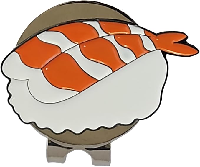 Funny & Unique Golf Ball Markers with Hat Clip – Food & Fun Icons – Perfect Golf Accessories & Gifts