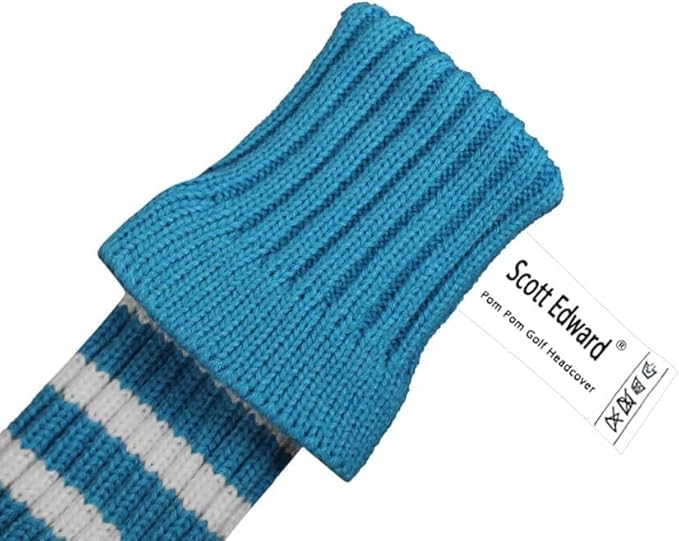 Scott Edward 1/3/4PCS Multi-Style Optional Individualized Knit Golf Club Head Covers, Driver Wood(460cc) Fairway Wood and Hybrid(UT)，for Male/Female Golfers,Custom