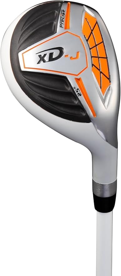 Precise XD-J Junior Complete Golf Club Set for Children | 3 Age Groups Boys & Girls | Right Hand & Left Hand Kids Golf Clubs Set w/ 2 HC's, Flex Shafts & Lightweight Stand Bag with Dual Straps