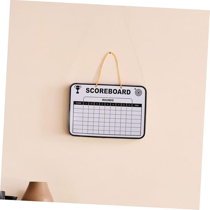 BESPORTBLE 2pcs Double-Sided Reusable Golf Scoreboard for Boys and Girls Dry Erase Writing Board for Score Tracking Lightweight Portable Design for Indoor and Outdoor Golf Practice
