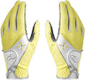 PGM Women's Golf Glove One Pair, Improved Grip System, Cool and Comfortable