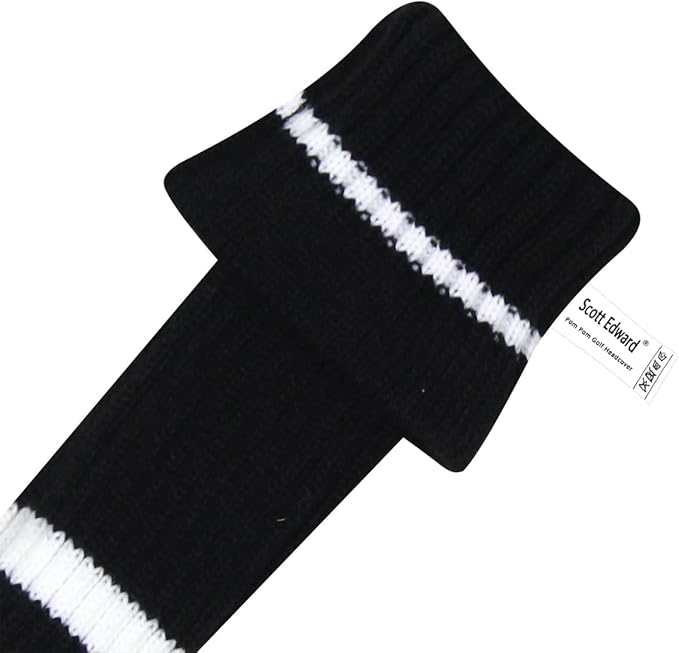 Scott Edward Knit Golf Head Covers for Woods Set of 3 Fits Well Driver(460cc) Fairway Wood and Hybrid(UT) The Perfect Change for Golf Bag