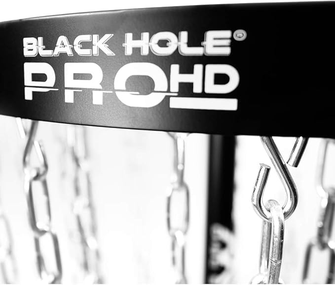 MVP Disc Sports Black Hole Pro HD 24-Chain Portable Disc Golf Basket Target